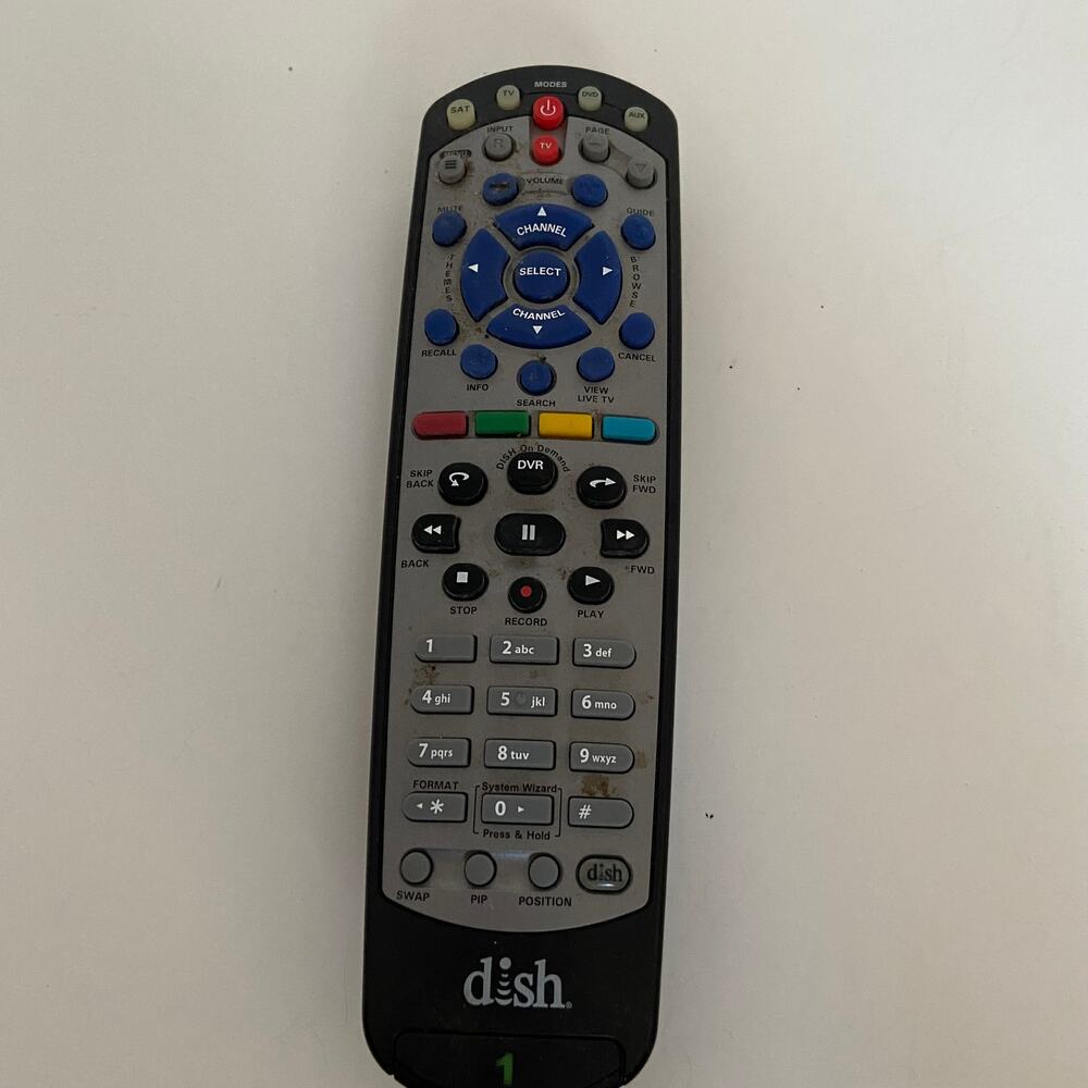 Dish Remote Control #1 Tested Works Echostar 20.1 IR tested works